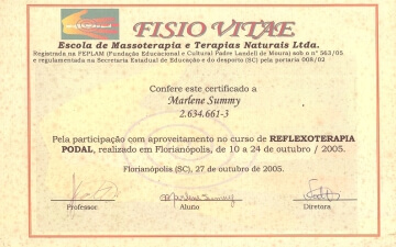 Revita Massoterapia e Massagens Terapêuticas e Relaxantes
 - Certificados